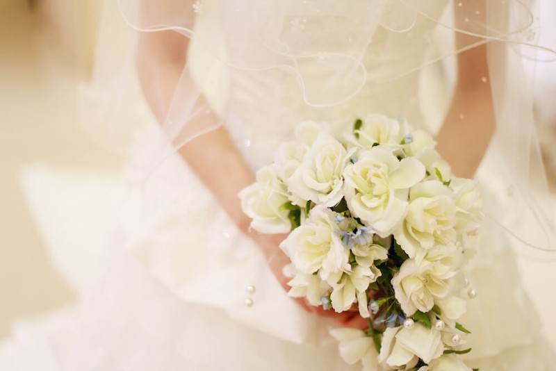 ウエディングドレスの花嫁イメージ